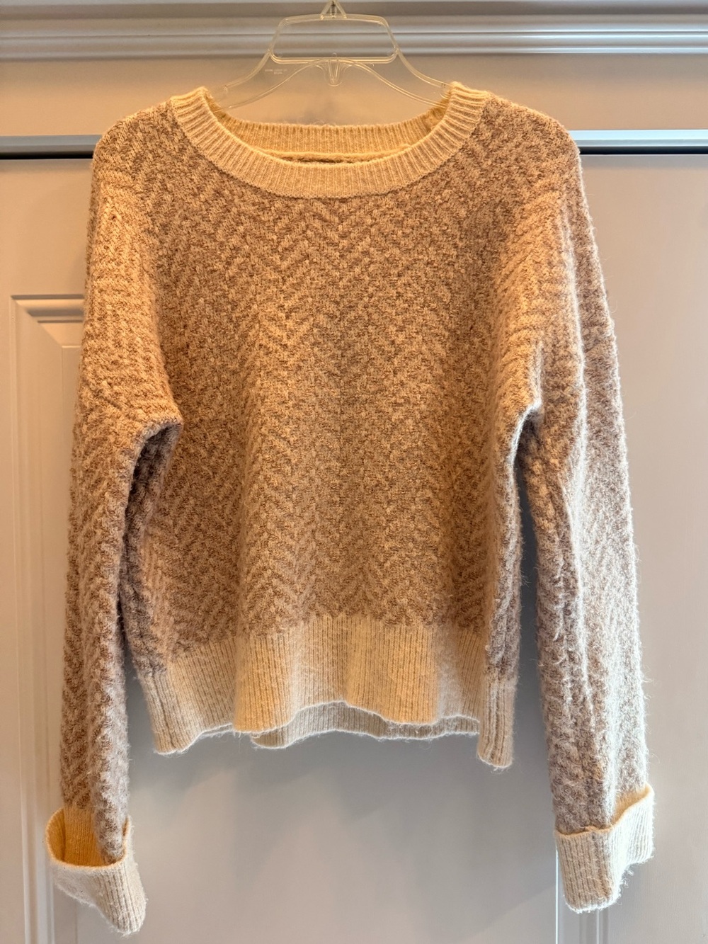 Rachel Zoe Textured Crewneck Sweater